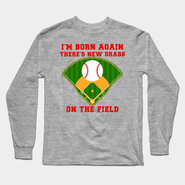 New Grass On The Field - Baseball Long Sleeve T-Shirt by DavidIWilliams